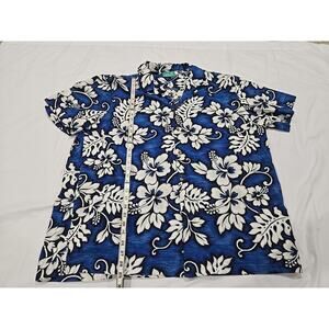 Jade Fashions 3xl Hawaiian Shirt Blue